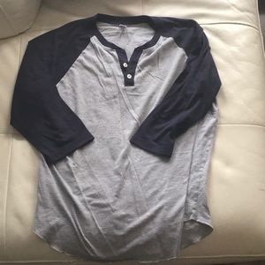 American apparel baseball t shirt